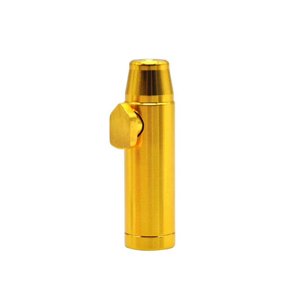 Aluminium alloy metal pipe cigarette holder with 53mm flat head in seven colour options