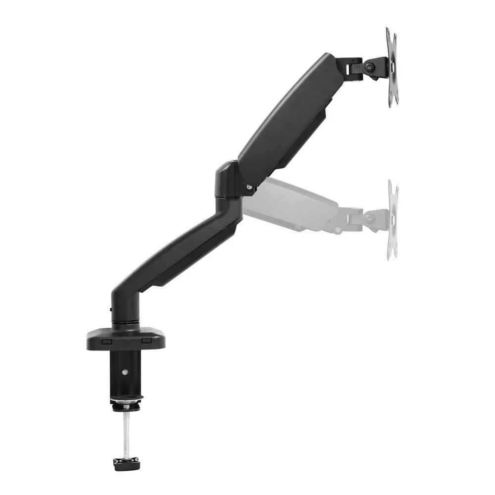 Black and white rotating telescopic LCD screen bracket table mount for general displays