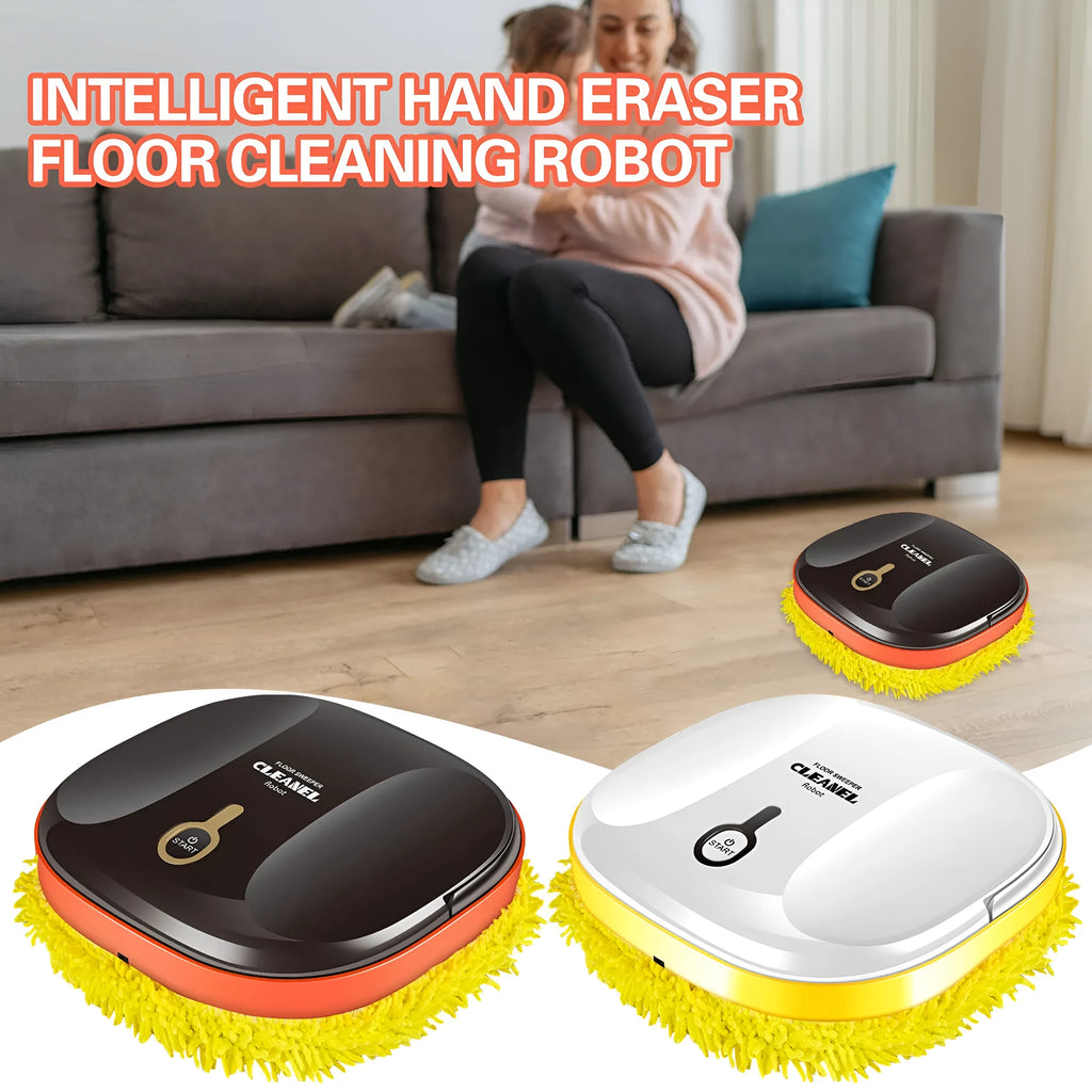 Smart robot vacuum cleaner with mopping function, black ABS body, and spray humidification feature