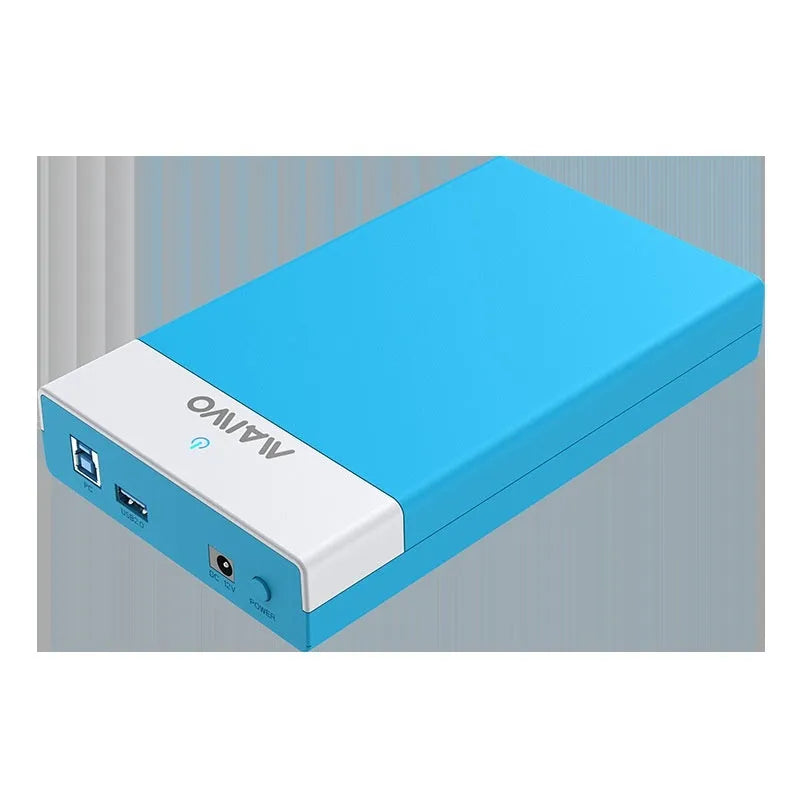 3.5 inch SATA to USB 3.0 hard disk enclosure with power supply and data cable