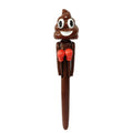 Dark coffee colour poop boxing creative tricky ballpoint pen made of plastic for teenagers aged 7-14