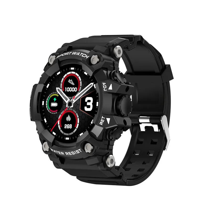 T6 Tactical Smart Watch in black or green with 1.3-inch screen and alloy case