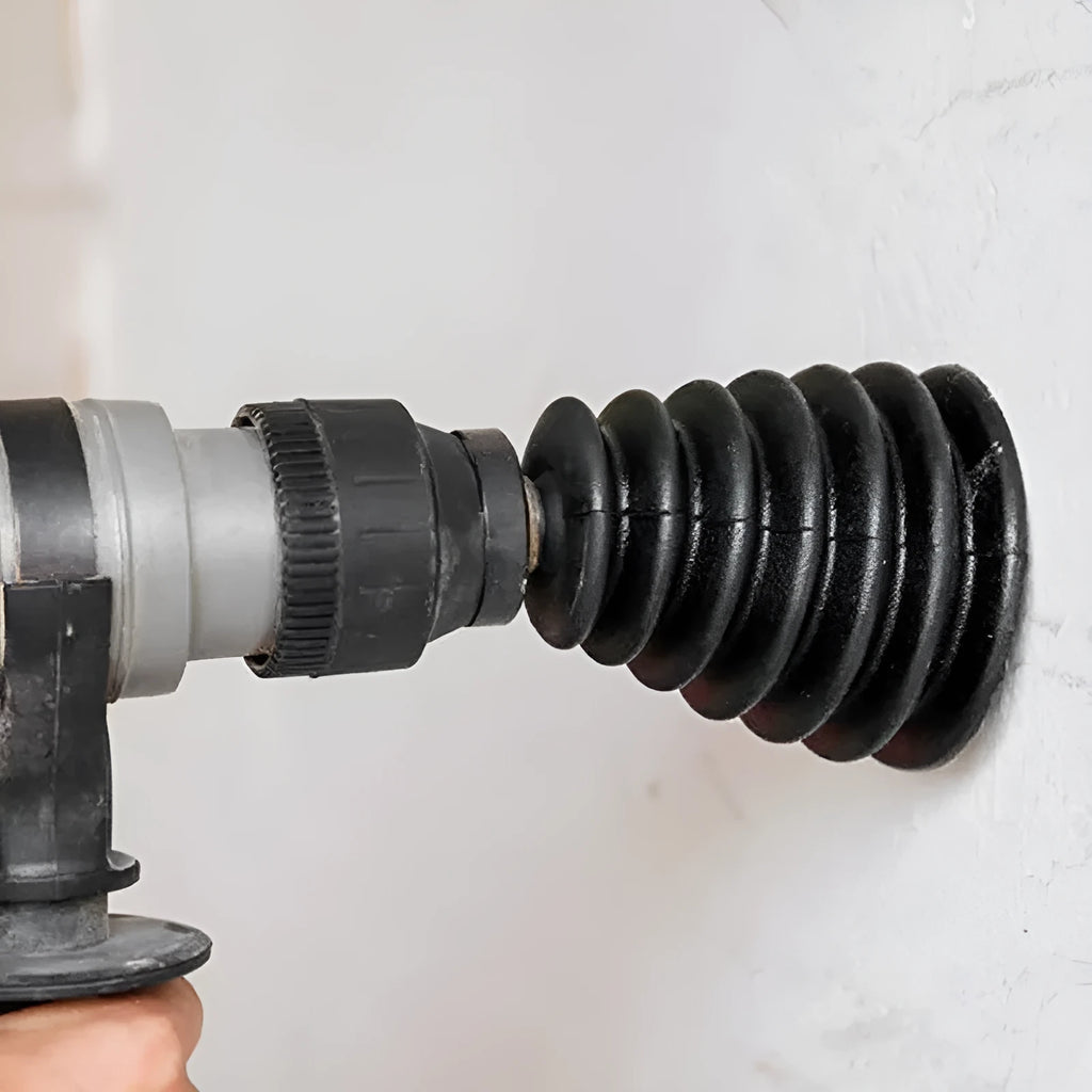 Electric hammer rubber dust cover in black for extension spring connection