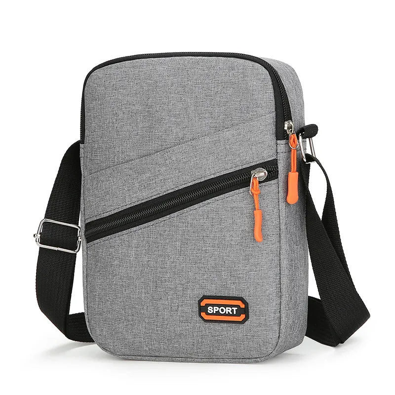 Oxford cloth crossbody commuter bag in solid colour with urban simplicity design
