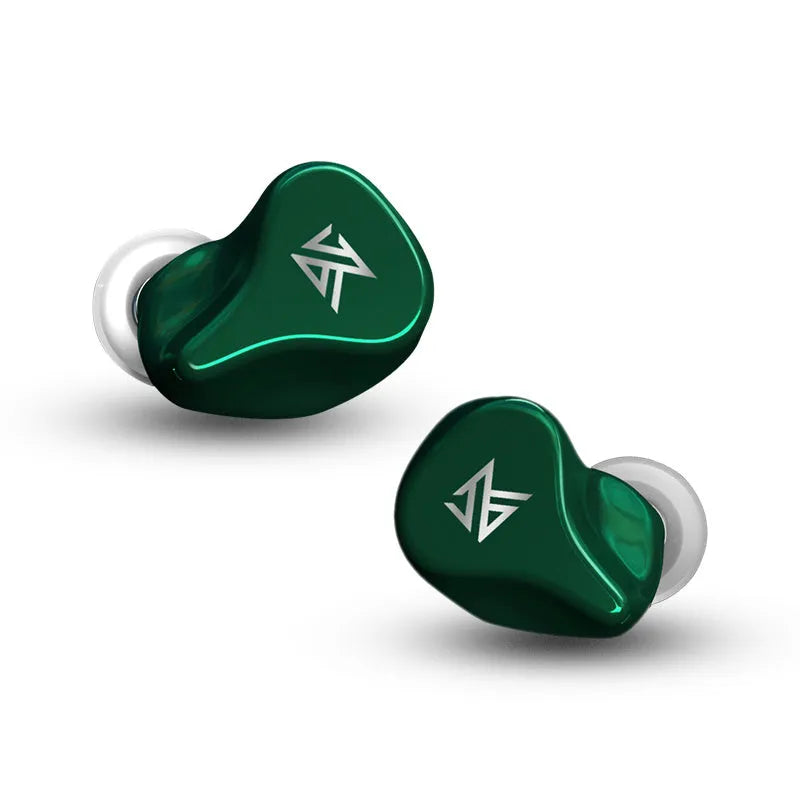 Z1 true wireless Bluetooth in-ear headphones in black or green colour with PC resin construction
