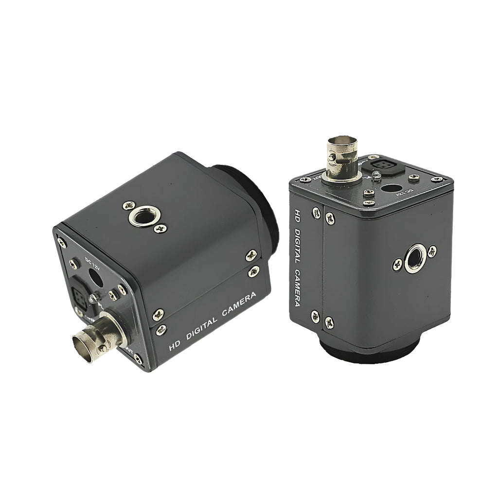HC-109 industrial microscope camera with metal housing and 500,000 DPI resolution