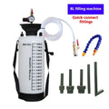 White metal car transmission oil tanker, 5L or 8L, 150 x 80 x 15 mm, with optional connector