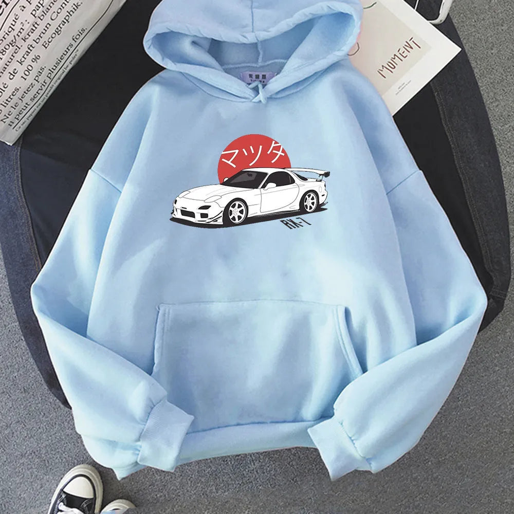 Unisex loose fit letter print cotton hoodie in khaki with front patch pocket