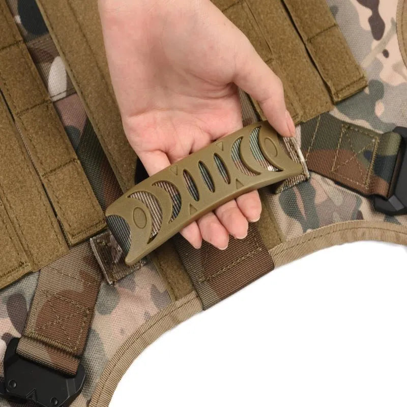 Dog training combat vest 6-piece set with leash accessories in multiple colours