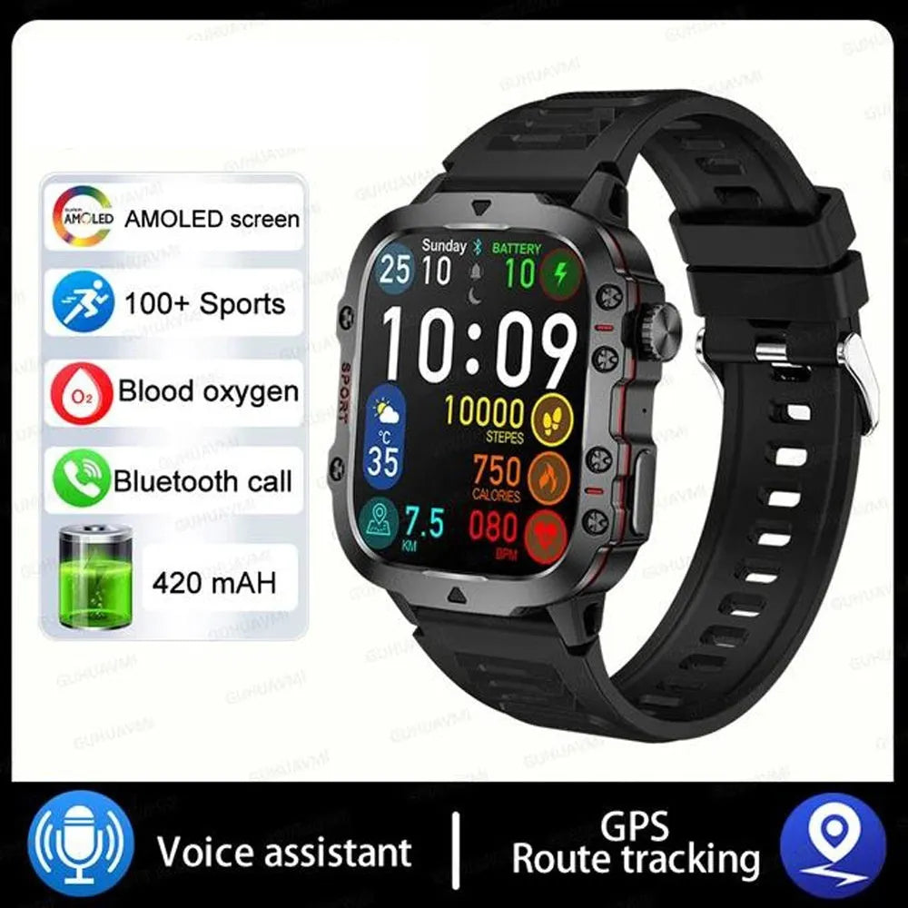 QX11 Smart Bluetooth Watch with TFT screen showing health metrics and interchangeable strap options