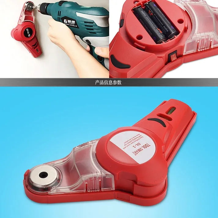Red portable infrared laser level for woodworking and decoration positioning