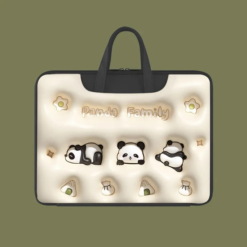 Inflatable laptop bag in PU leather with detachable suitcase strap and built-in air pillow