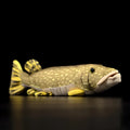 Cute pike doll plush toy in picture colour, 45cm long with soft crystal material and rubber particles