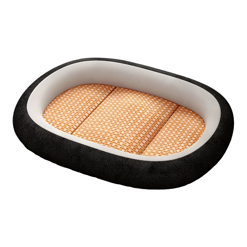 Removable cover cotton-filled pet bed in various sizes and colours for dogs and cats