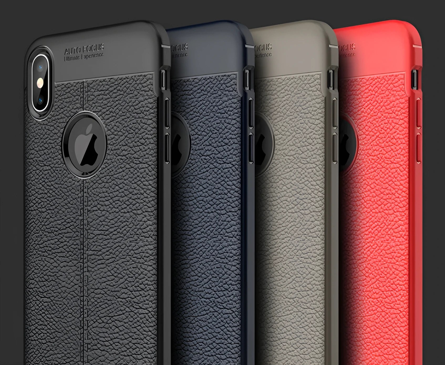 WeFor slim black PU leather and silicone protective case for OnePlus 5, 5T, and 6 phones.