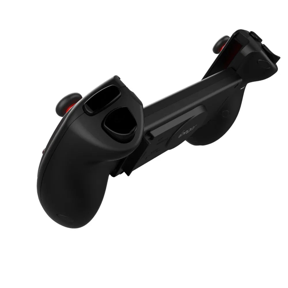 Red telescopic Bluetooth and USB gamepad for mobile phones and PC