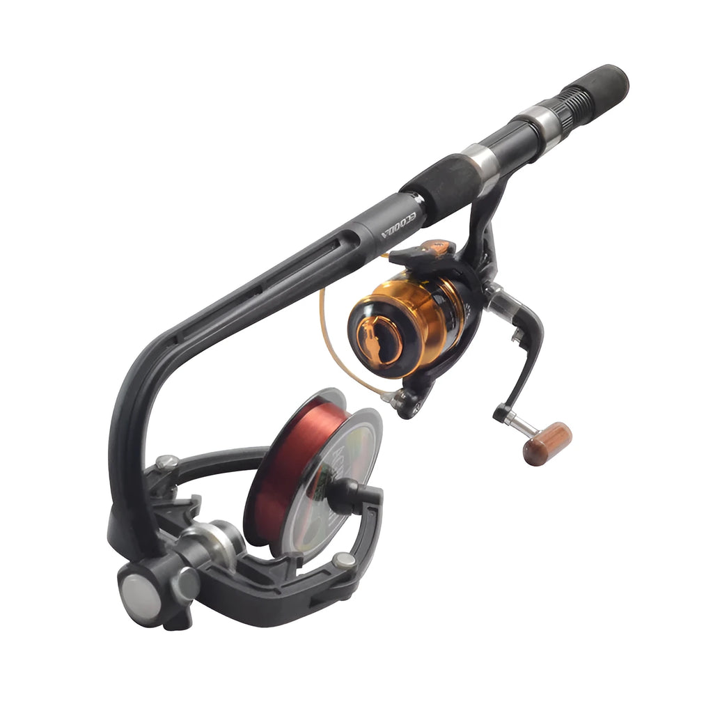 Multifunctional fishing rod, black ABS engineering plastic stream pole, 300g, package size 30cm x 21.5cm
