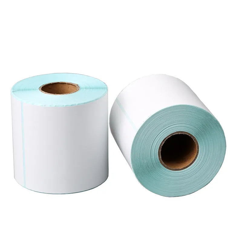 10x15cm thermal paper roll with 500 sheets, thermal paper for thermal printers, suitable for labels and receipts.