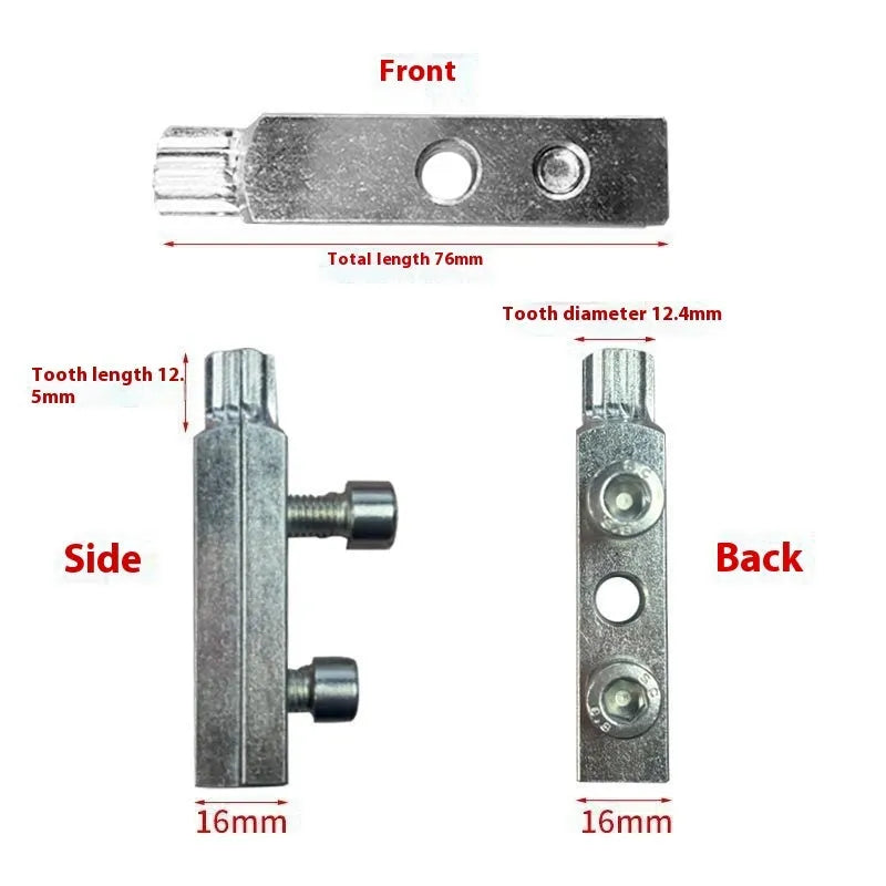 Four piece carbon steel broken wire extractor set for faucet and angle valve repair shows electroplated tips arranged in a row