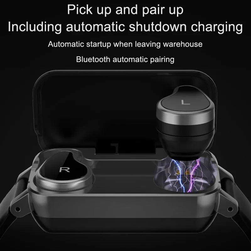 Call Bracelet smart wearable in black, blue, or coffee colour with heart rate sensor.