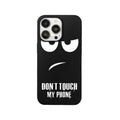 Matte black TPU phone case for iPhone, simple back cover design, compatible with multiple iPhone models.