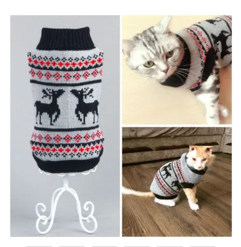 Acrylic dog sweater in casual style available in black, grey, red, yellow sizes XS to XXL