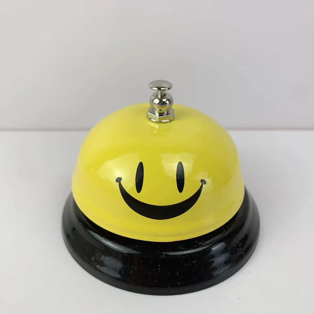 Iron handheld bell in selected colour for classroom games or restaurant service.