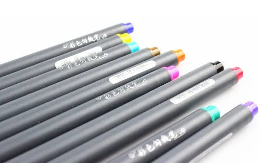 Hook line pen set with 0.38mm syringe tips for architecture and broadcasting technical drawings