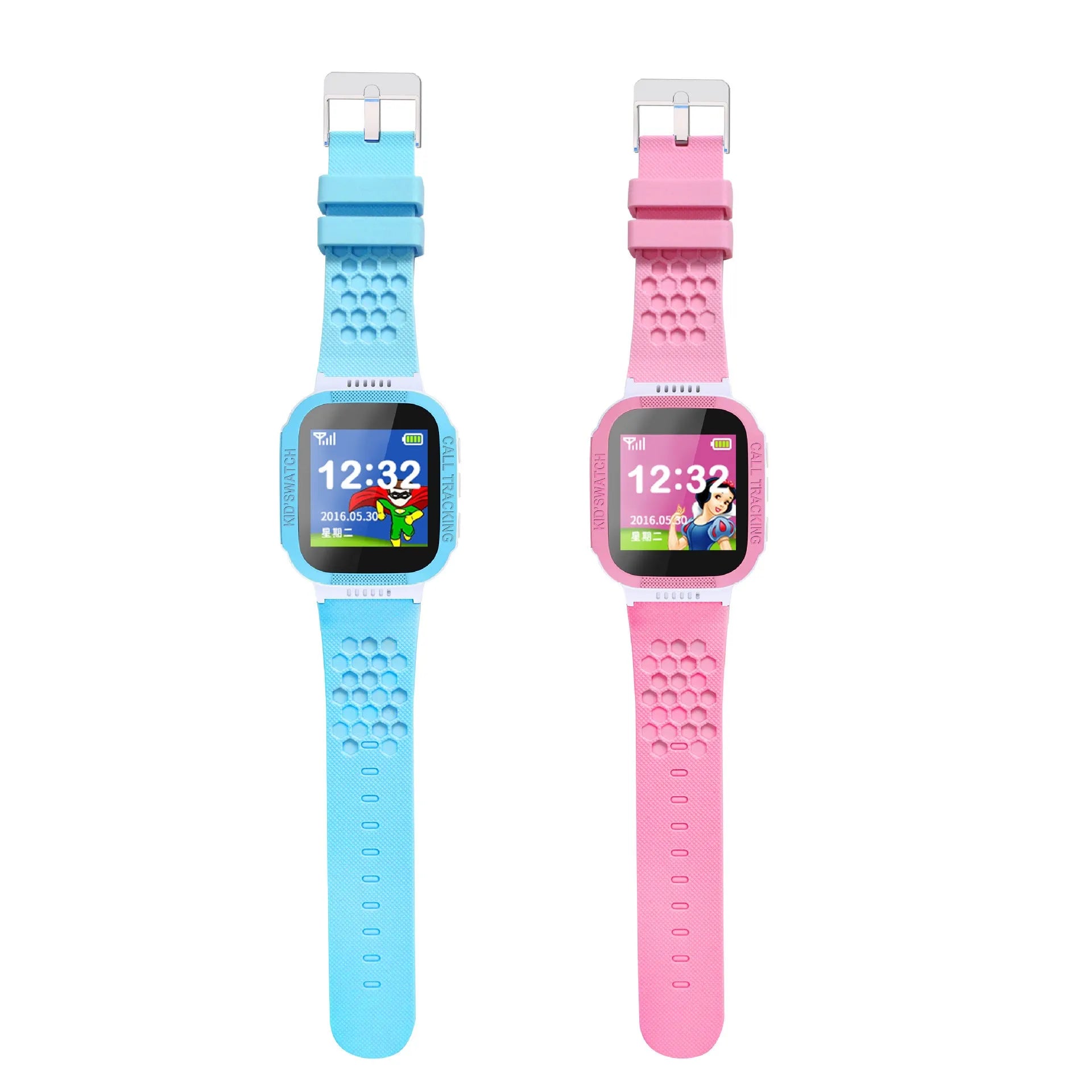 Children's blue smart watch phone with 1.44-inch IPS touchscreen display