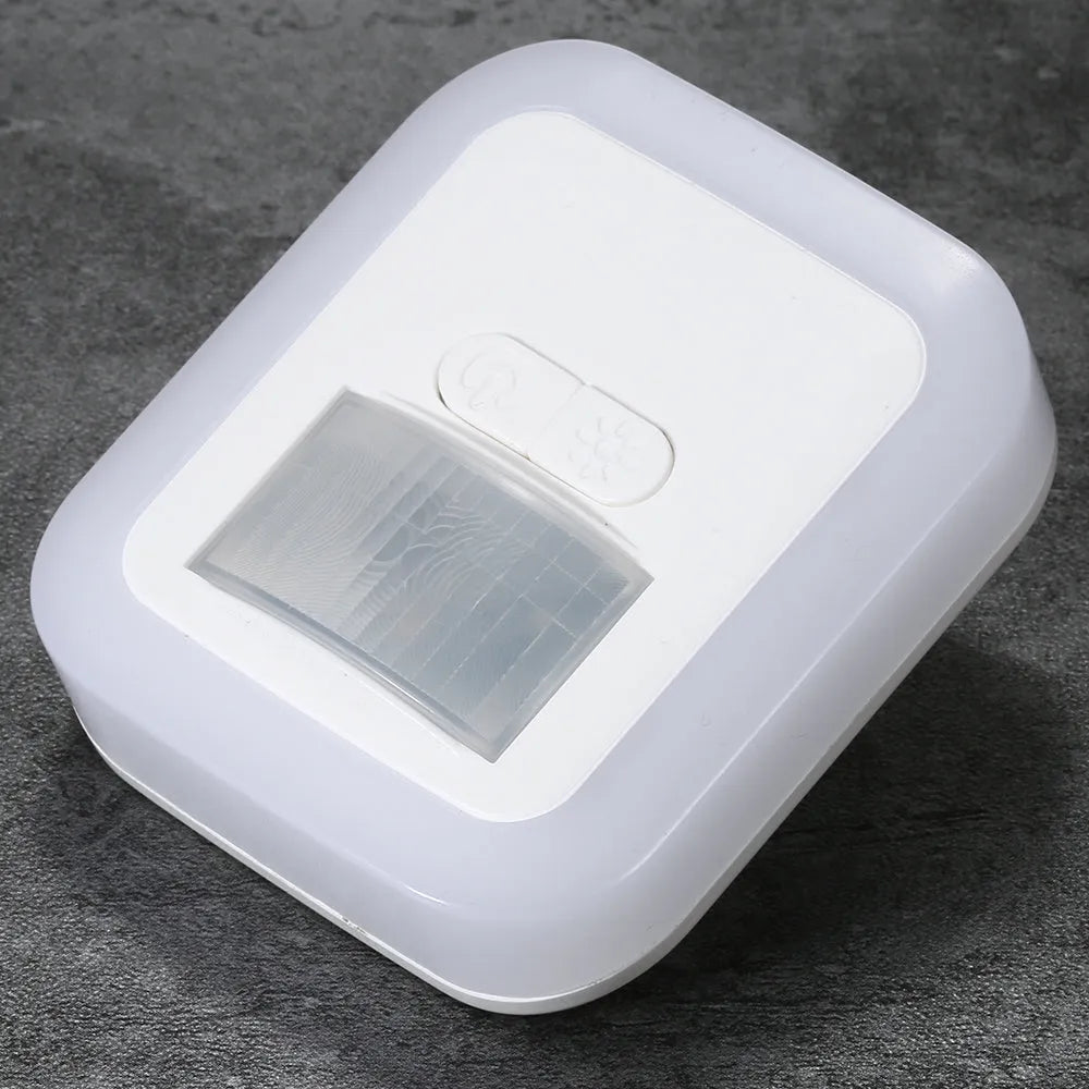 Automatic energy saving LED night light with motion sensor, 8 LEDs, 400LM, 3000K, US or EU plug, ABS housing