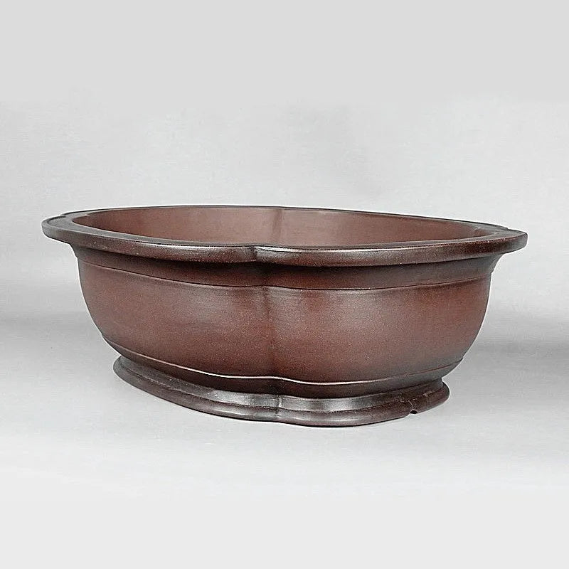 Handmade Chinese style crabapple shaped purple clay flowerpot 74cm