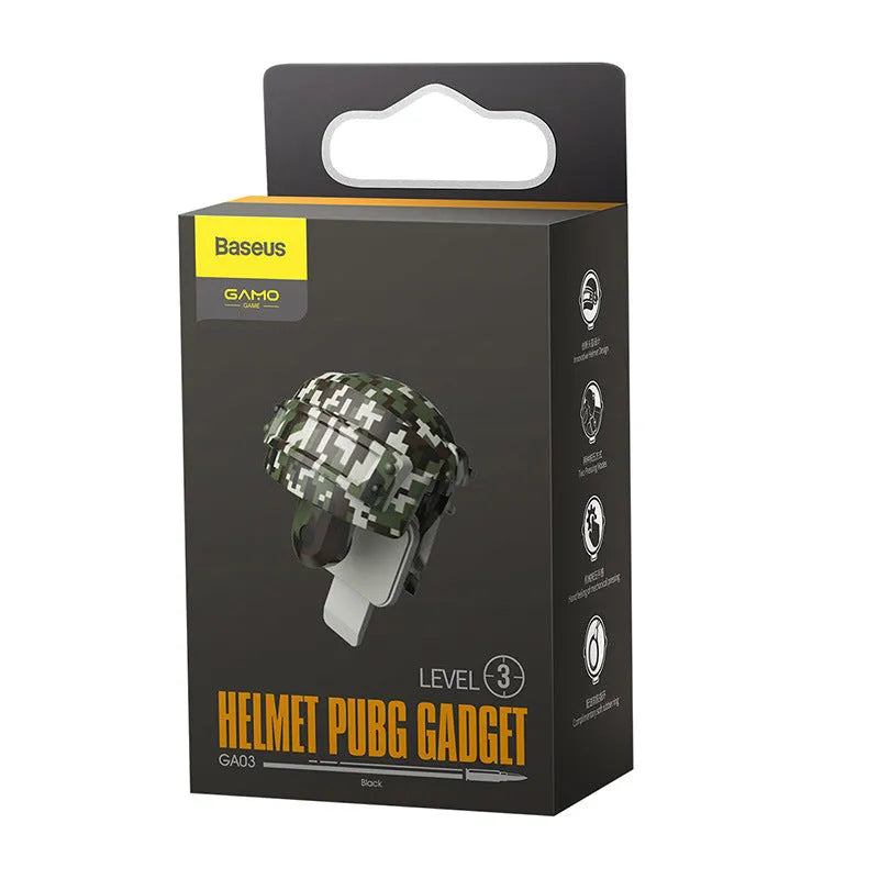 Black mobile game controller made of PC, zinc alloy, and silicone for phone gaming