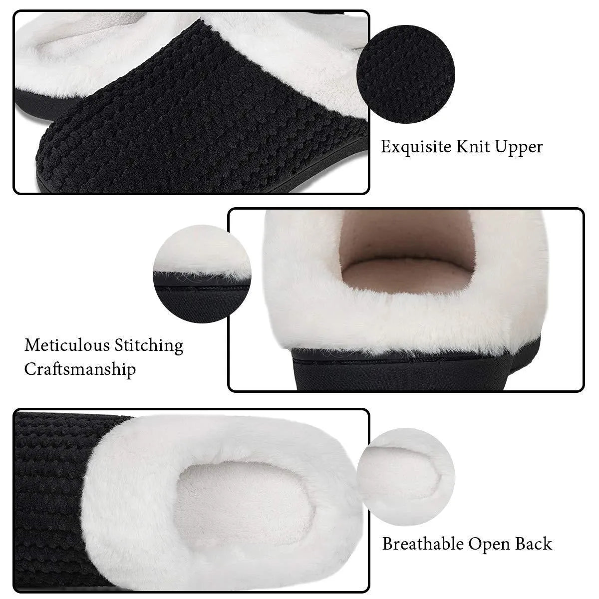 Fluffy plush unisex casual slippers in solid colours with sizes from 36-45