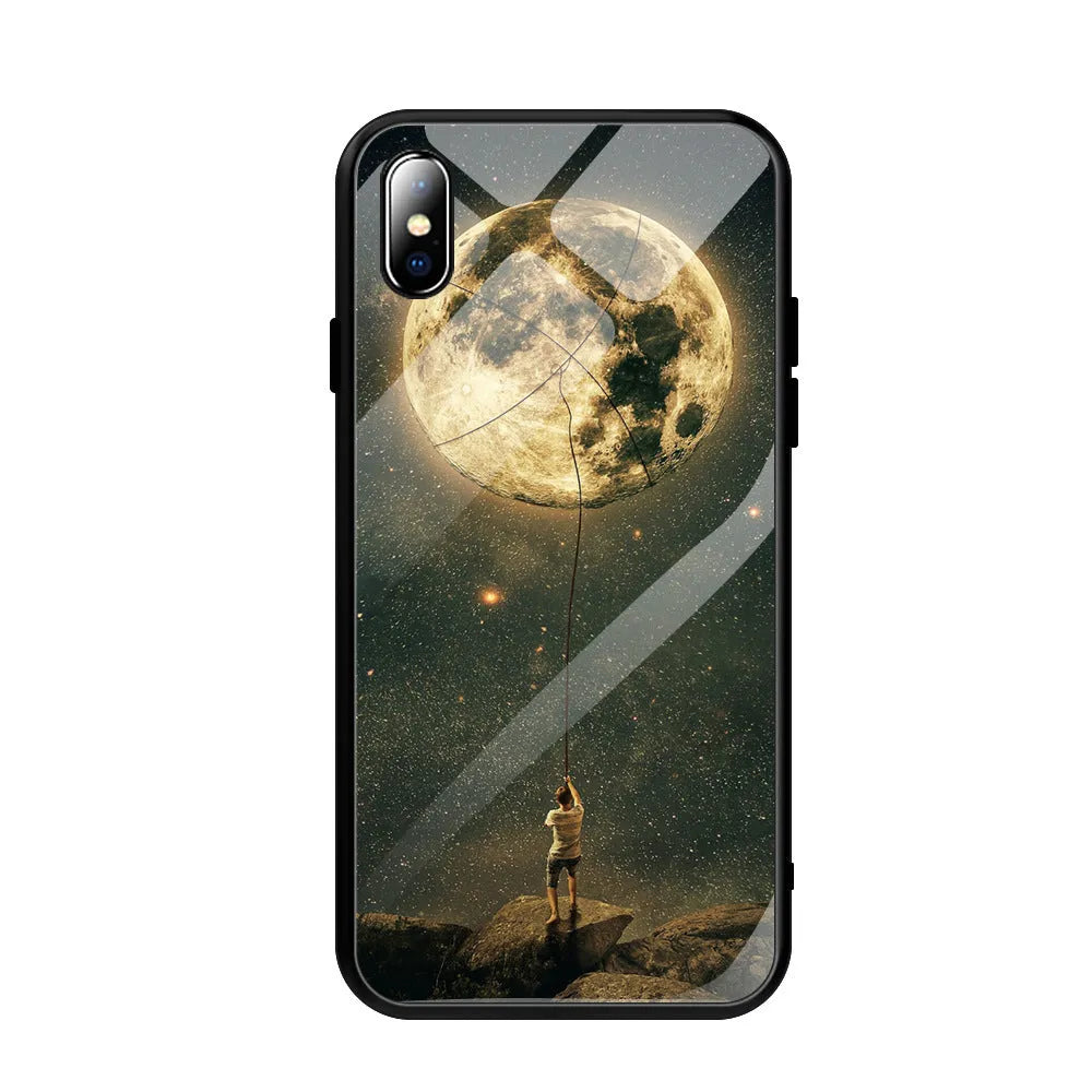 Black silicone phone case for Samsung and iPhone smartphones on a table