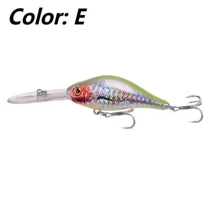 Little Fat Man deep diving long tongue board mino fishing lure, 10.5cm length