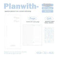 Embossed metre book notebook with 80 sheets of 100g white cow paper in five colour options