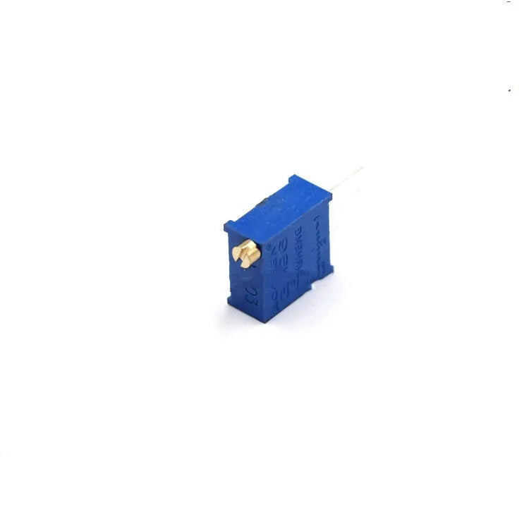Blue multi-ring precision adjustable resistor potentiometer 20k ohm glass glaze film linear