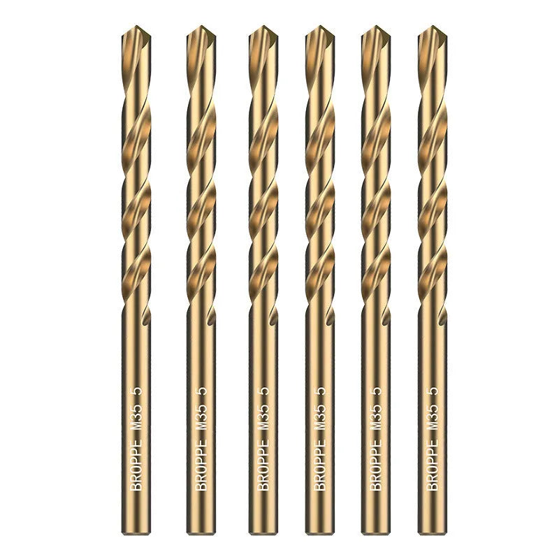 Stainless steel straight shank twist drill bit for metal iron aluminium drilling, 1mm to 10mm sizes