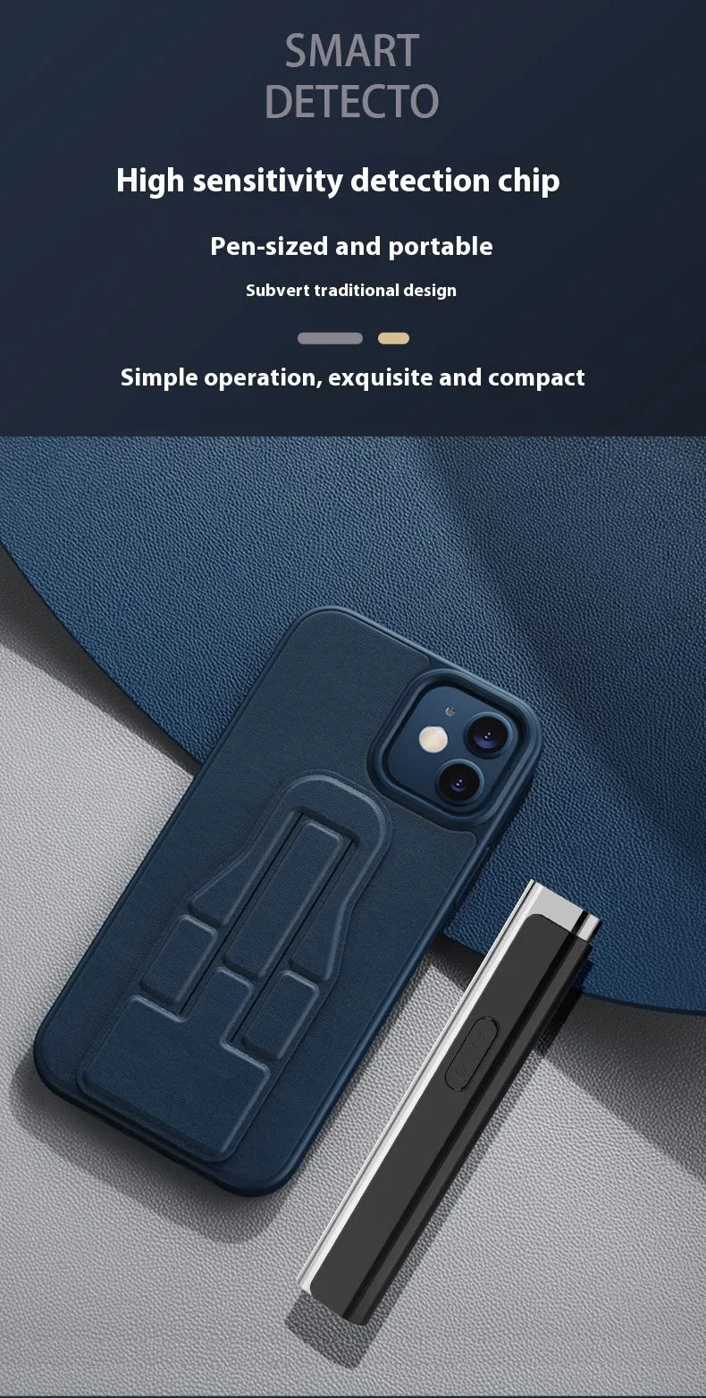 Signal Search anti-spy camera detector in black or silver colours showing 160mm compact design