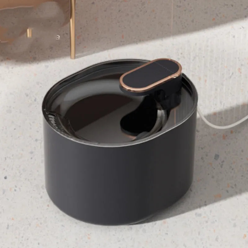 Automatic pet water fountain in Berlin Blue colour with USB cable and water pump.