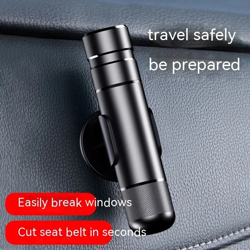 Aluminium alloy car safety escape hammer with sand blasting oxidation finish