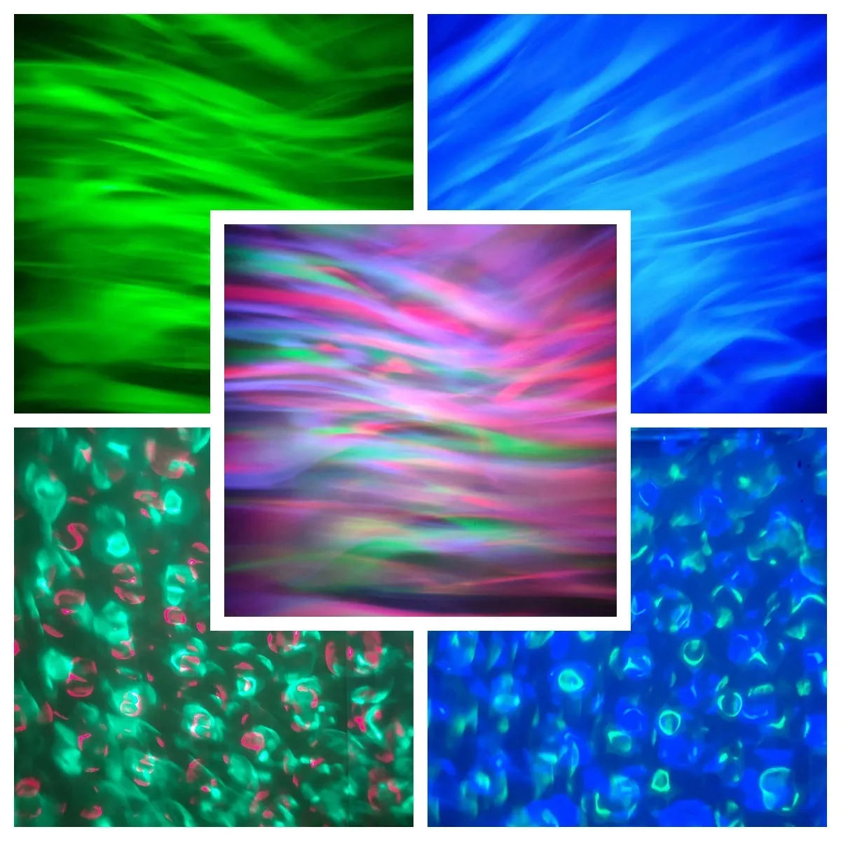 Fantasy Northern Lights Projection Star Light Water Wave Lamp with remote control, PVC shade, 80x90mm
