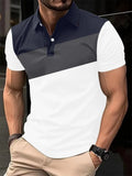 Men's short sleeve casual top with 3D digital printing pattern in loose fit design