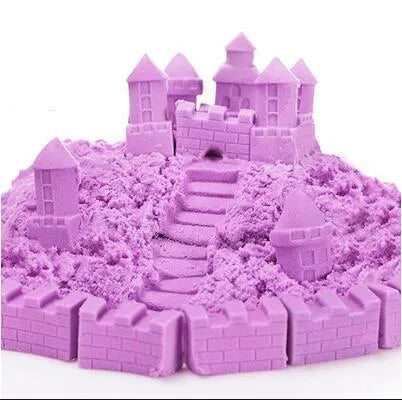 Kinetic Sand Space Colored Sand in blue colour in a plastic bag pack, non-toxic sea sand educational toy