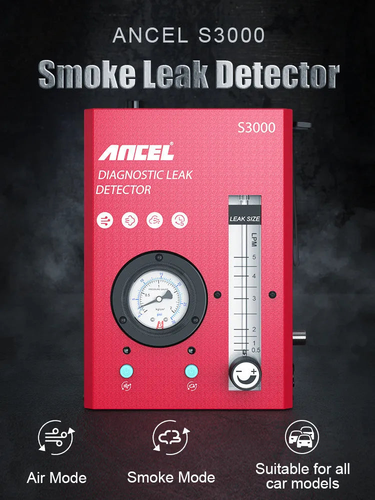 S3000 car smoke detector vacuum leak tool for automotive diagnostic testing