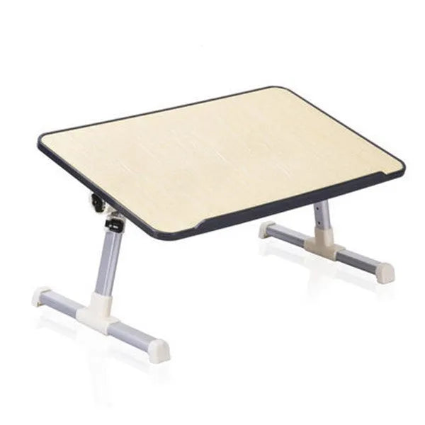 Laptop bed table with adjustable height and 0-60 degree tilt, 520x300mm top, density board and aluminium alloy, purple black green