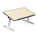 Laptop bed table with adjustable height and 0-60 degree tilt, 520x300mm top, density board and aluminium alloy, purple black green