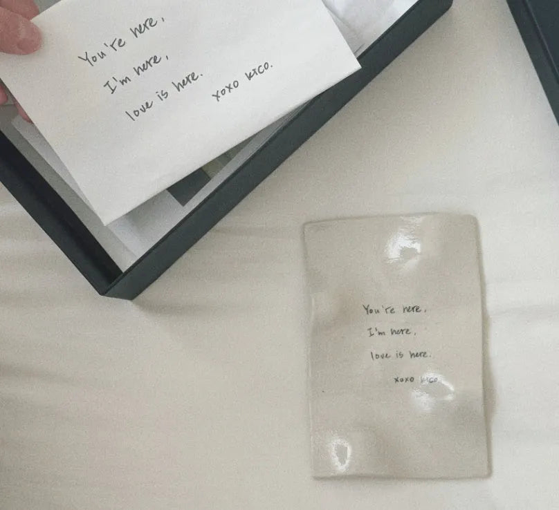 Fully handmade Ins style ceramic tray in small 13x9cm or large 18x15cm, with small refrigerator magnet option