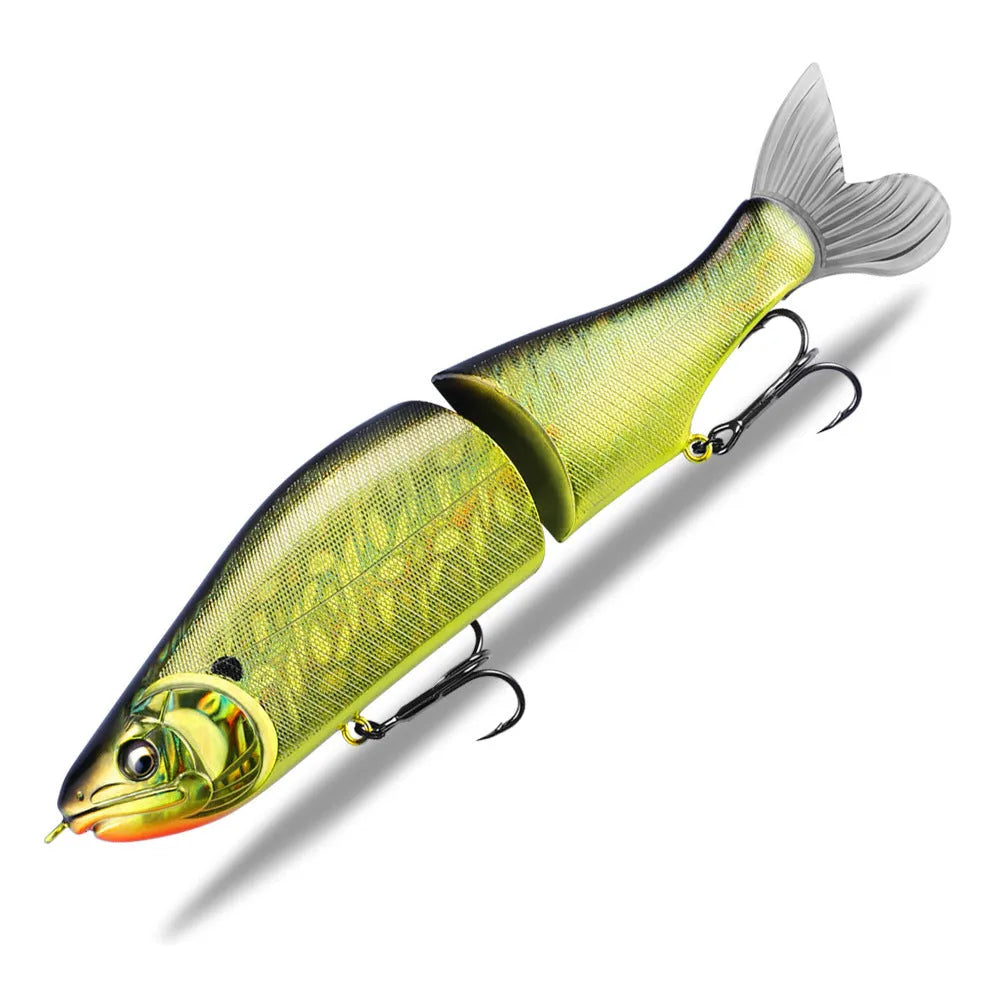 185mm plastic fishing lure for bass with swimming action and multiple colour options