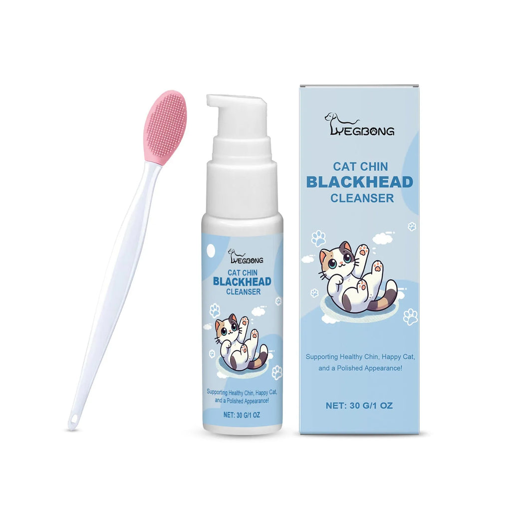 Pet oral cleaning care set with 30g solution and brush for dogs and cats